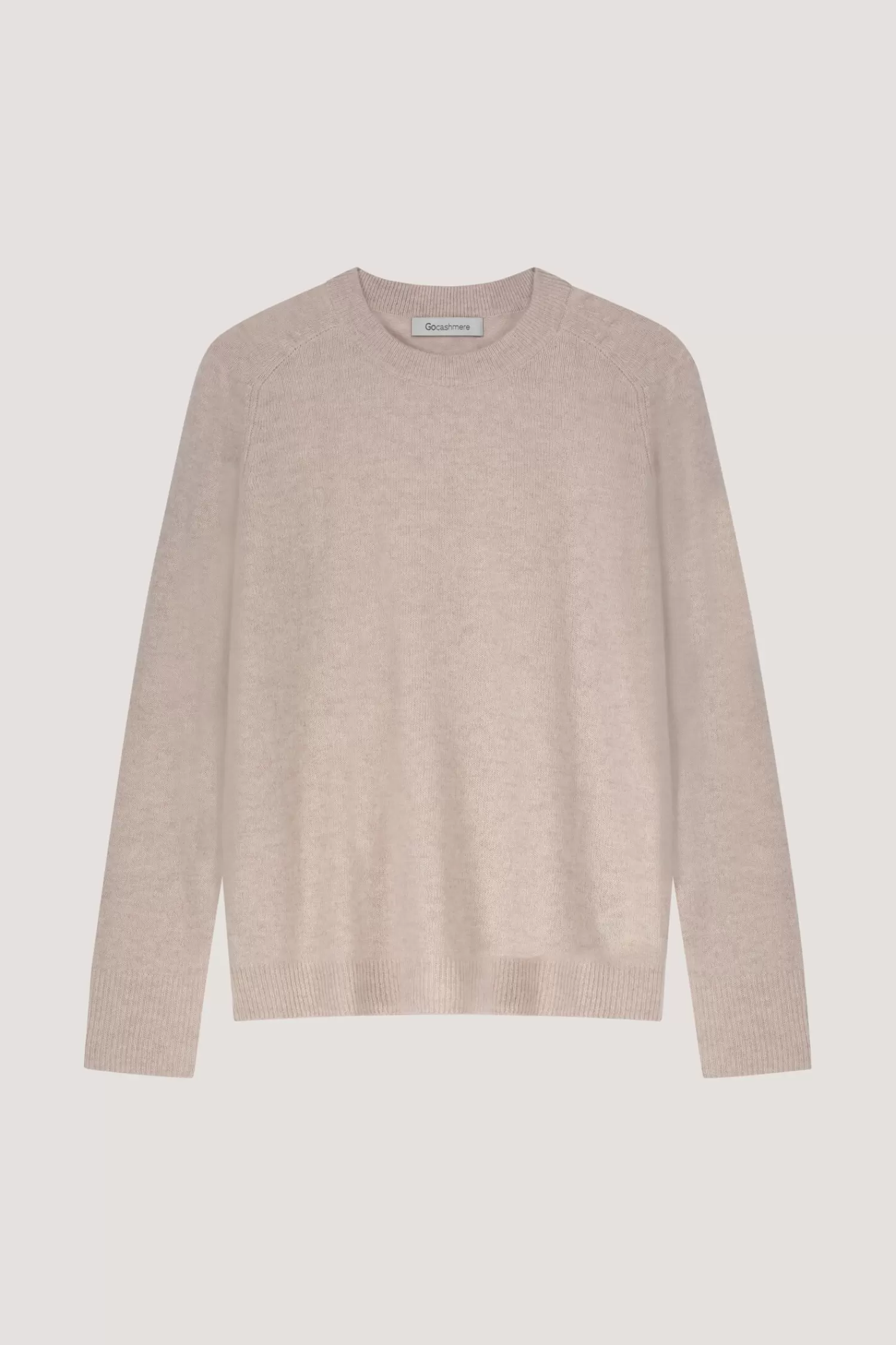 REPEAT cashmere Truien*Cashmere trui met ronde hals Beige