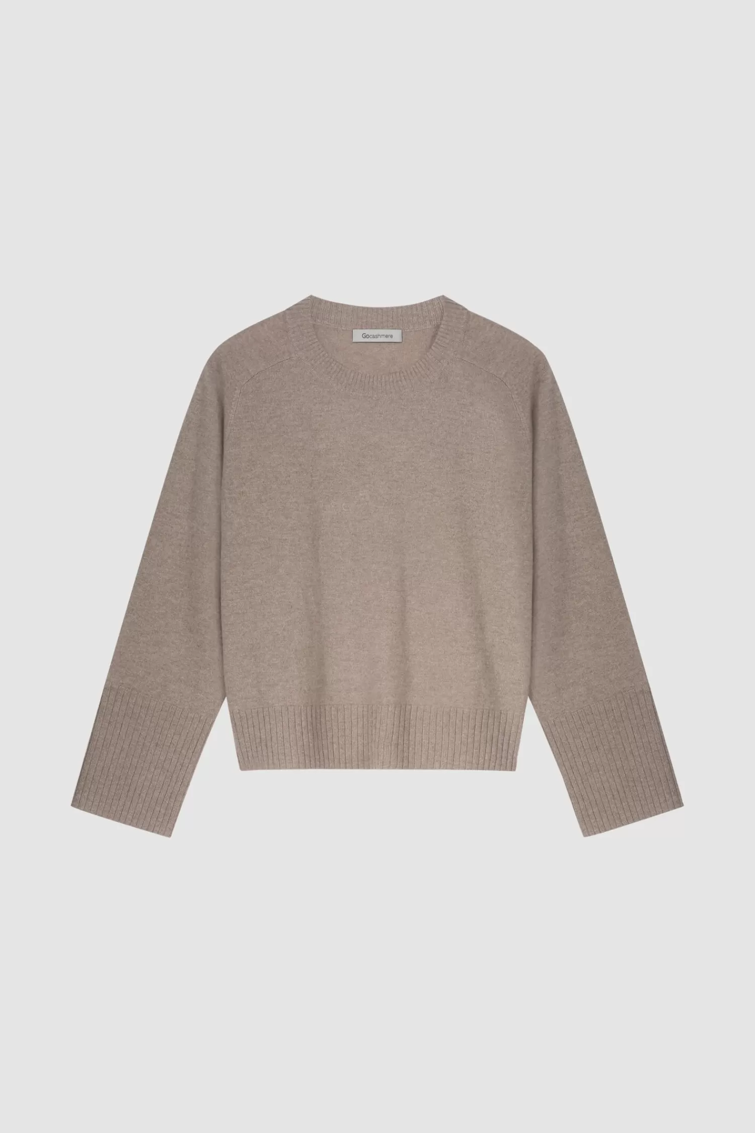 REPEAT cashmere Truien*Casual fit cashmere trui Taupe