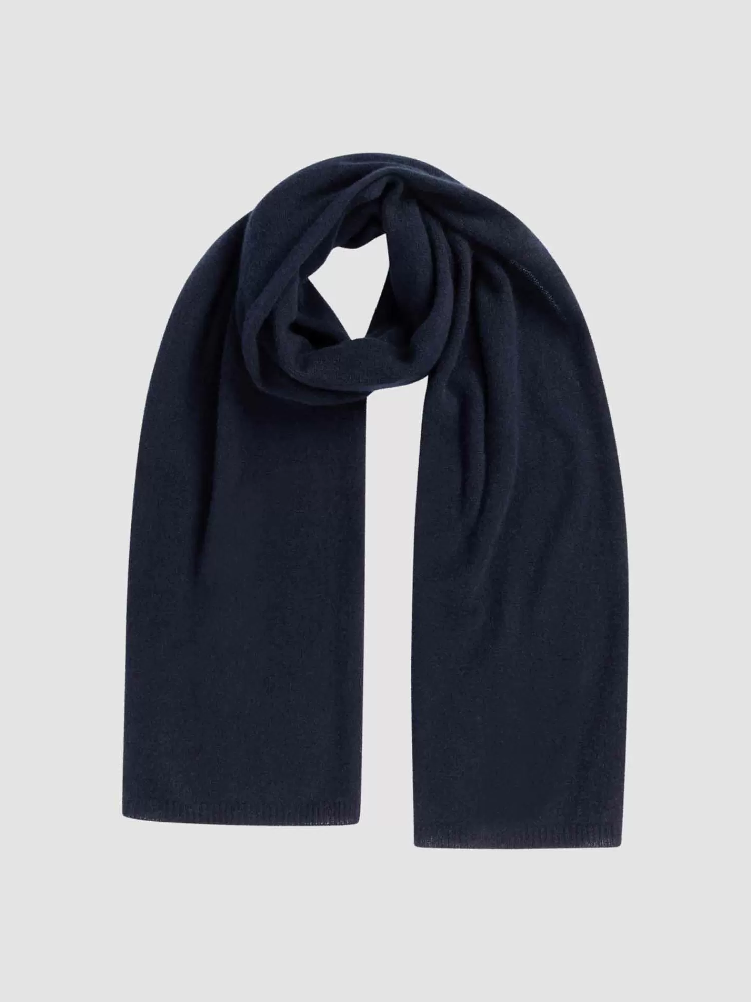 REPEAT cashmere Sjaals | Organic Cashmere*Fijngebreide organisch cashmere sjaal Navy