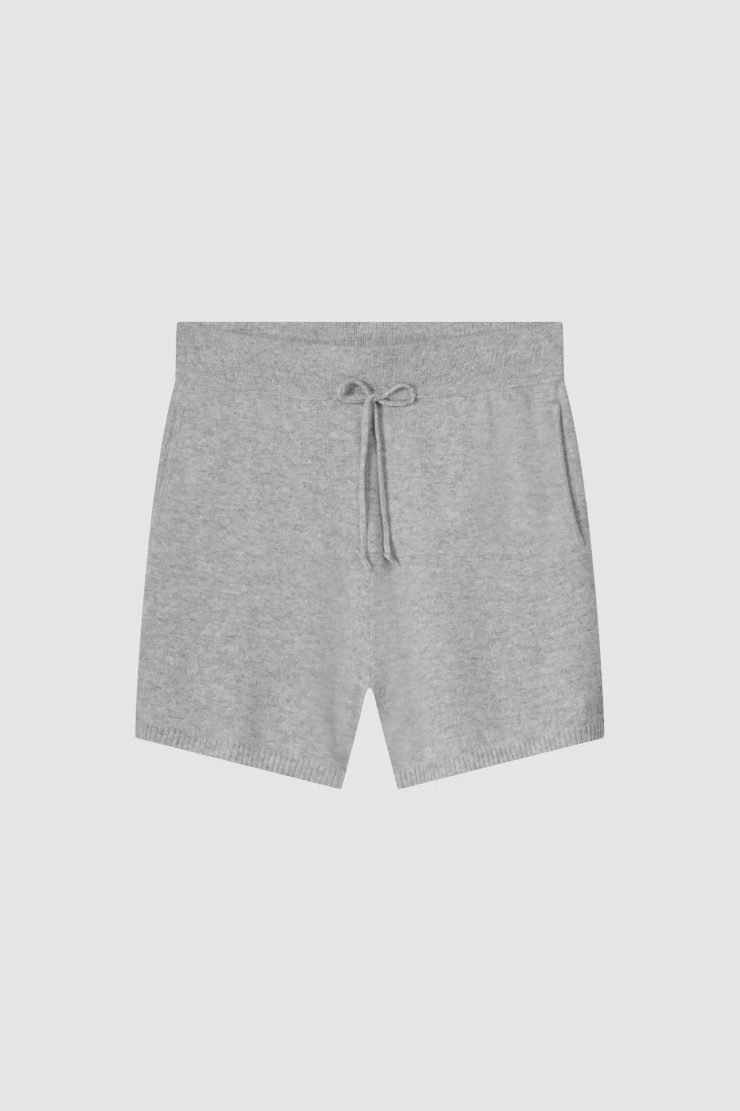 REPEAT cashmere Broeken*Gebreide cashmere short Grey