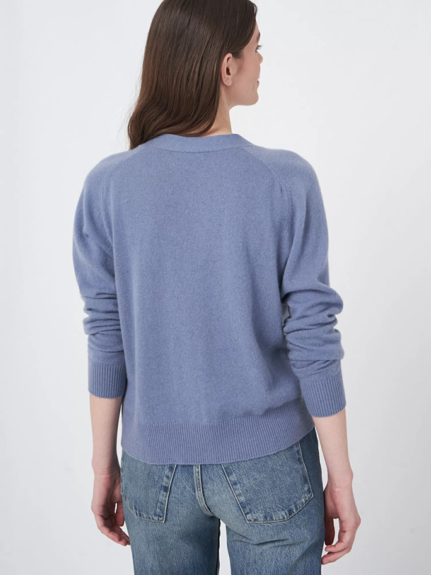 REPEAT cashmere Vesten*Licht en zacht cashmere vest met zakken Ice