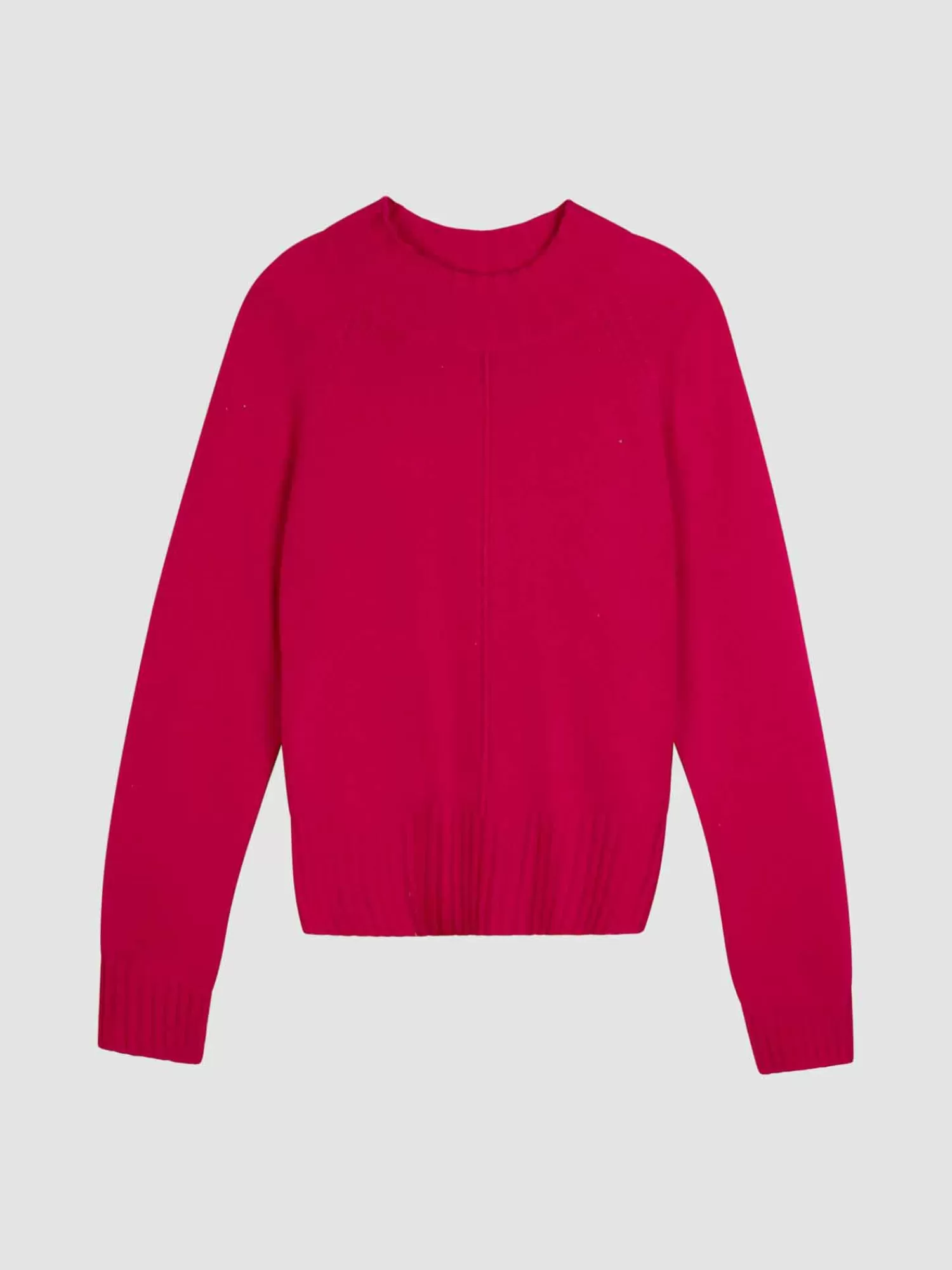 REPEAT cashmere Organic Cashmere | Truien*Organisch cashmere sweater met geribde staande kraag Ruby