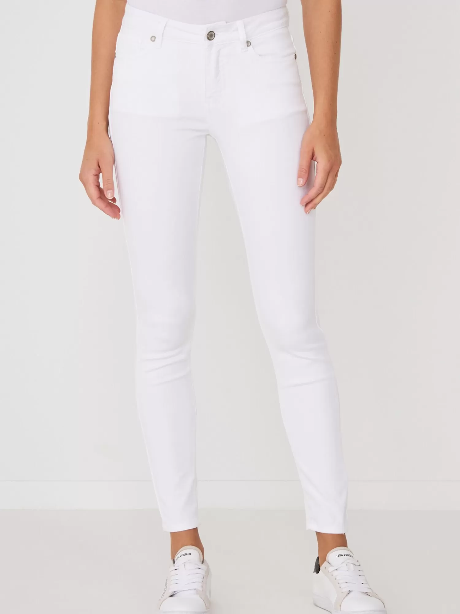 REPEAT cashmere Broeken*Skinny damesbroek White