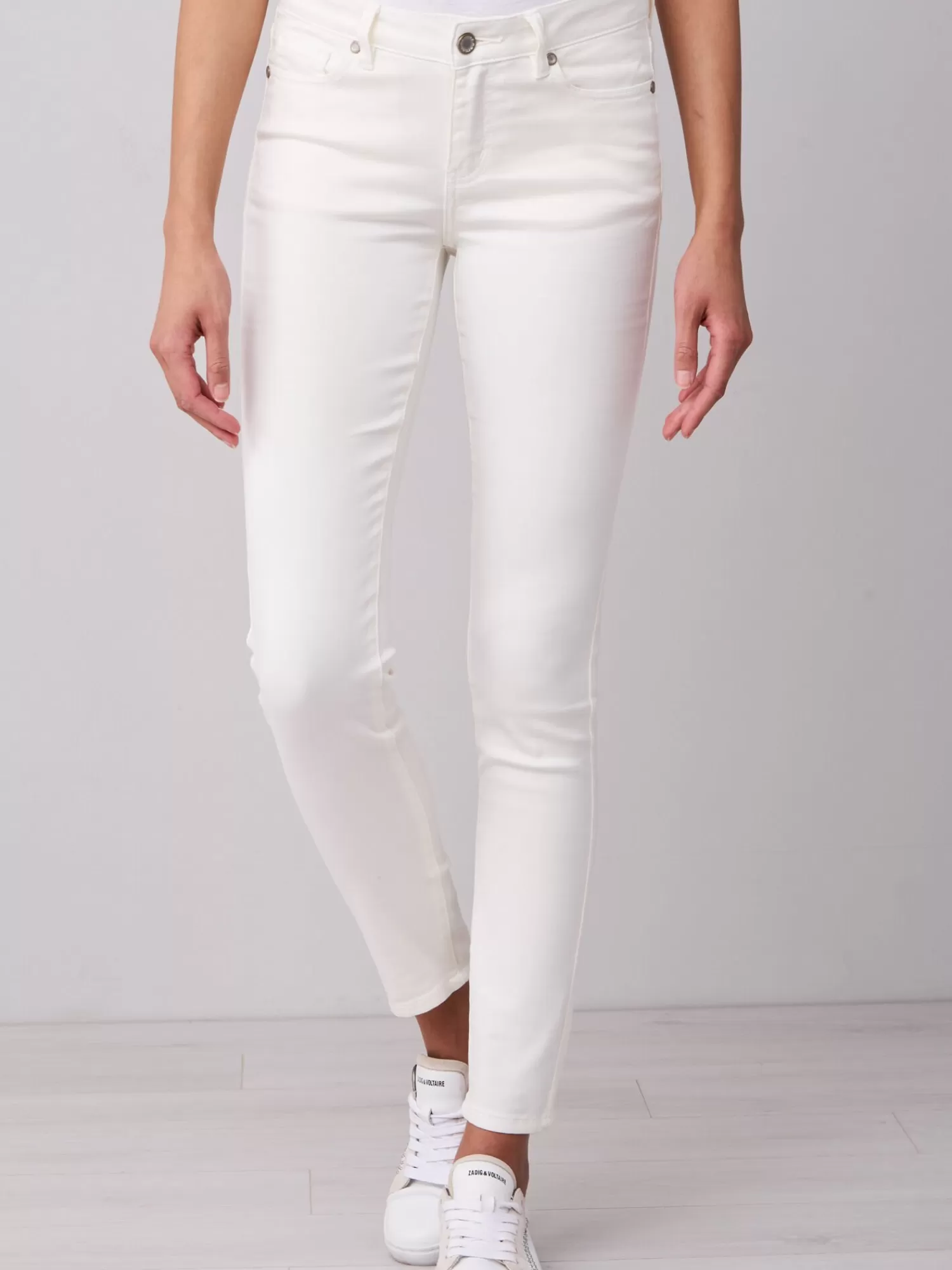 REPEAT cashmere Broeken*Skinny damesbroek Cream