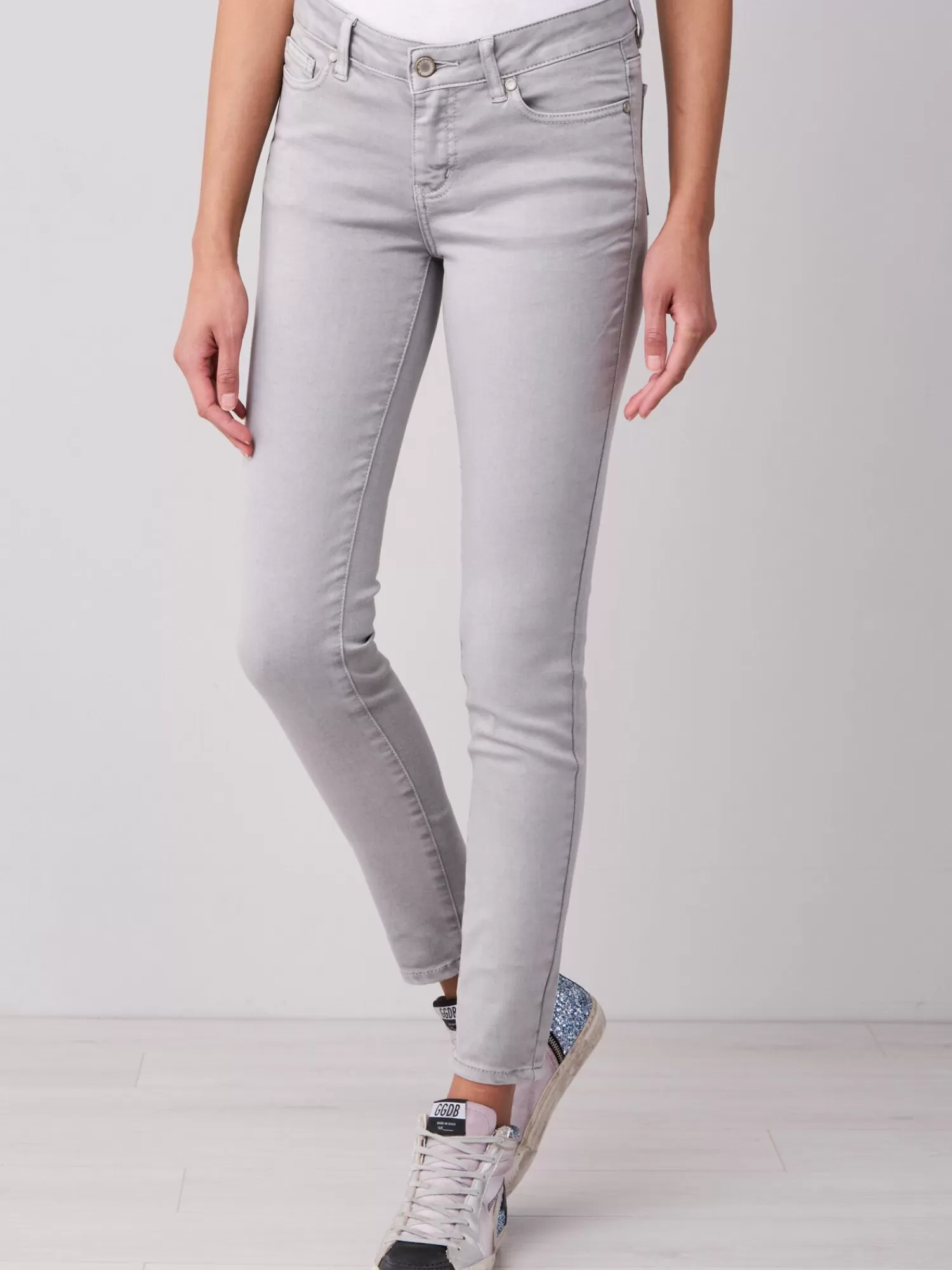 REPEAT cashmere Broeken*Skinny damesbroek SilverGrey