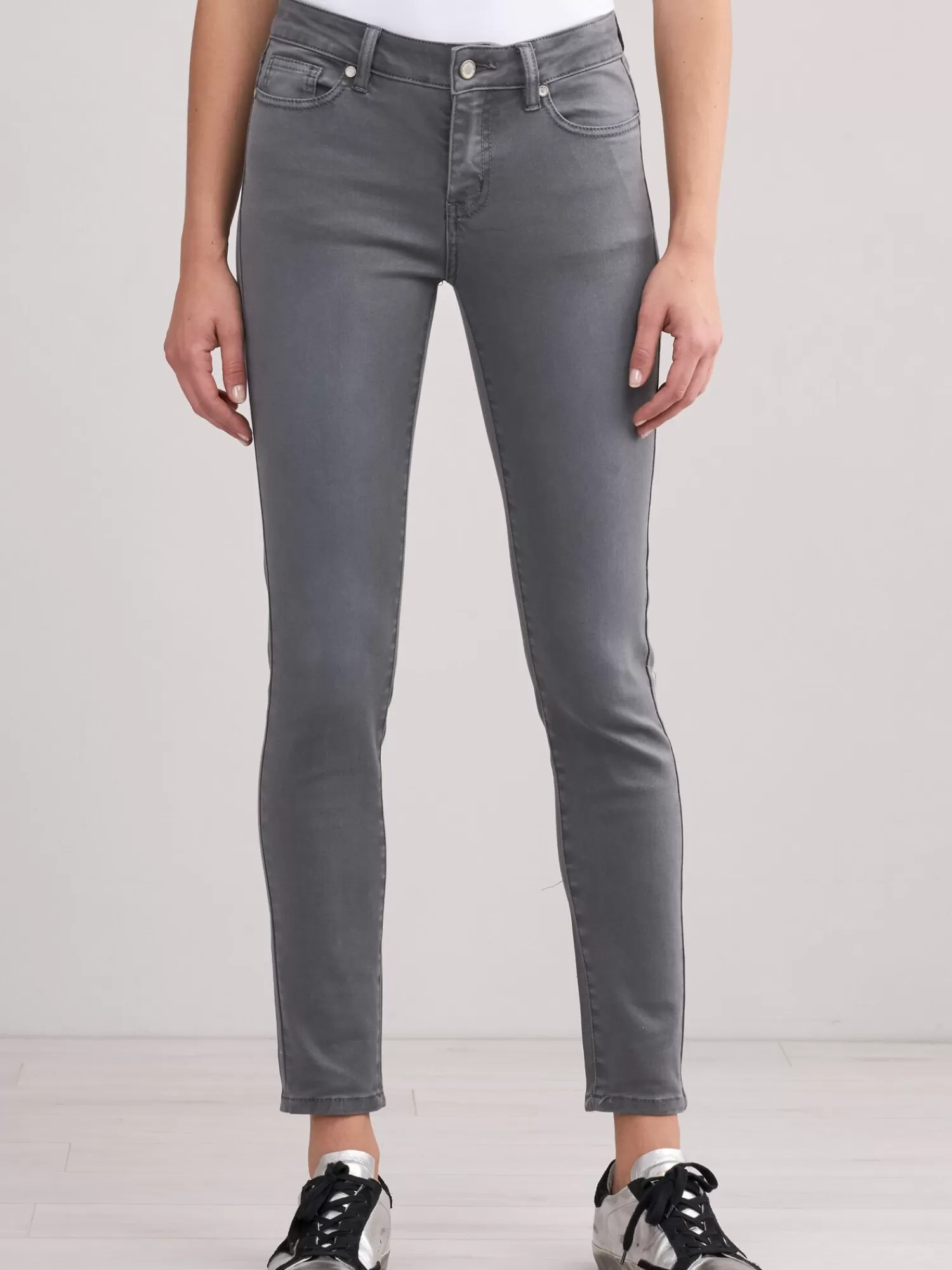 REPEAT cashmere Broeken | Broeken*Skinny damesbroek MedGrey