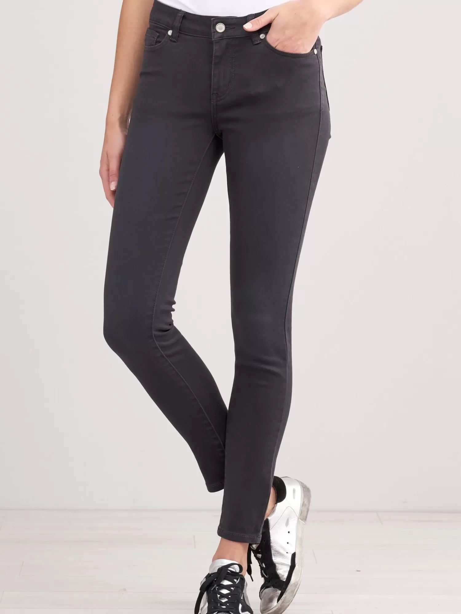 REPEAT cashmere Broeken*Skinny damesbroek DarkGrey