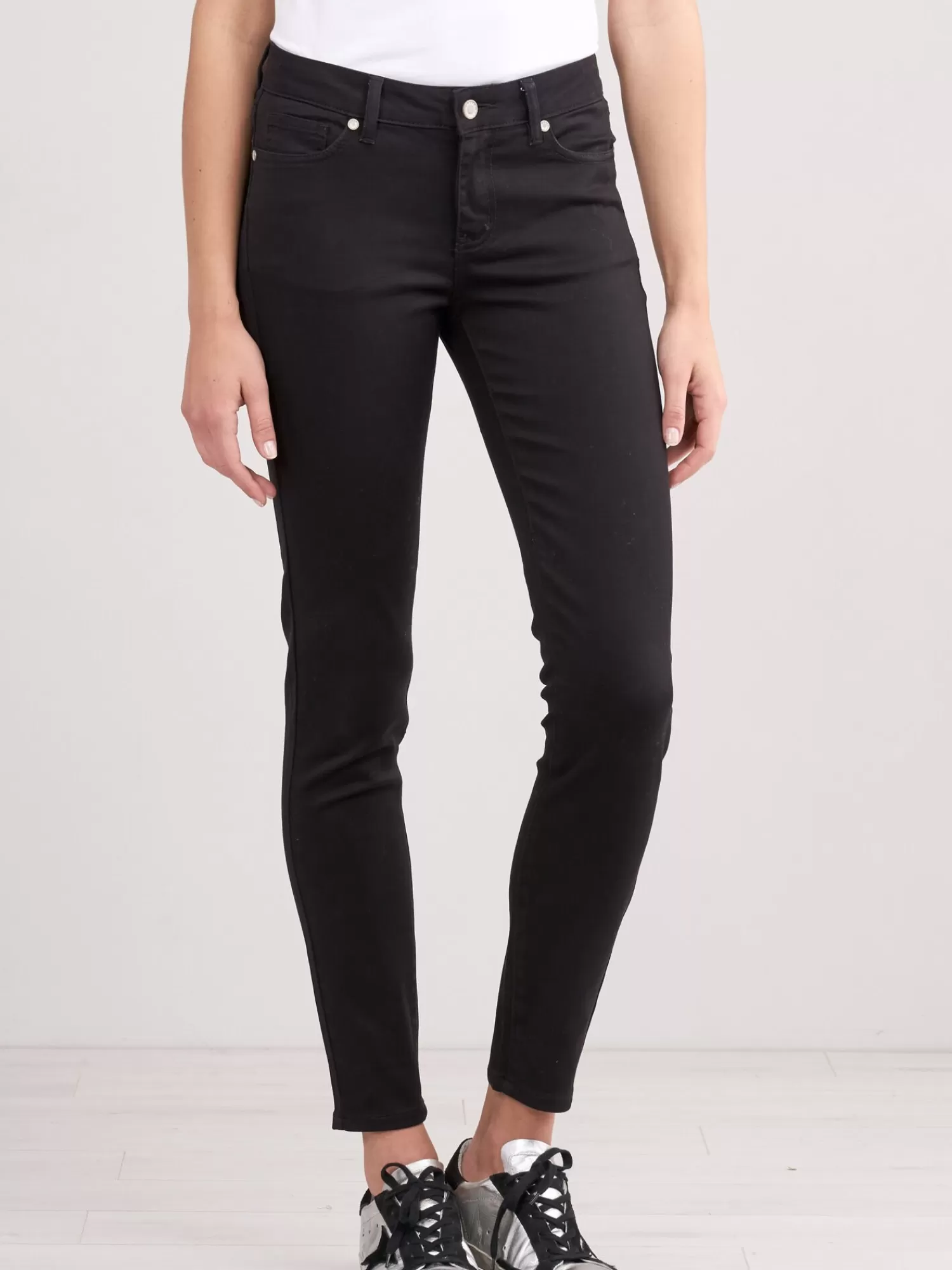 REPEAT cashmere Broeken | Broeken*Skinny damesbroek Black