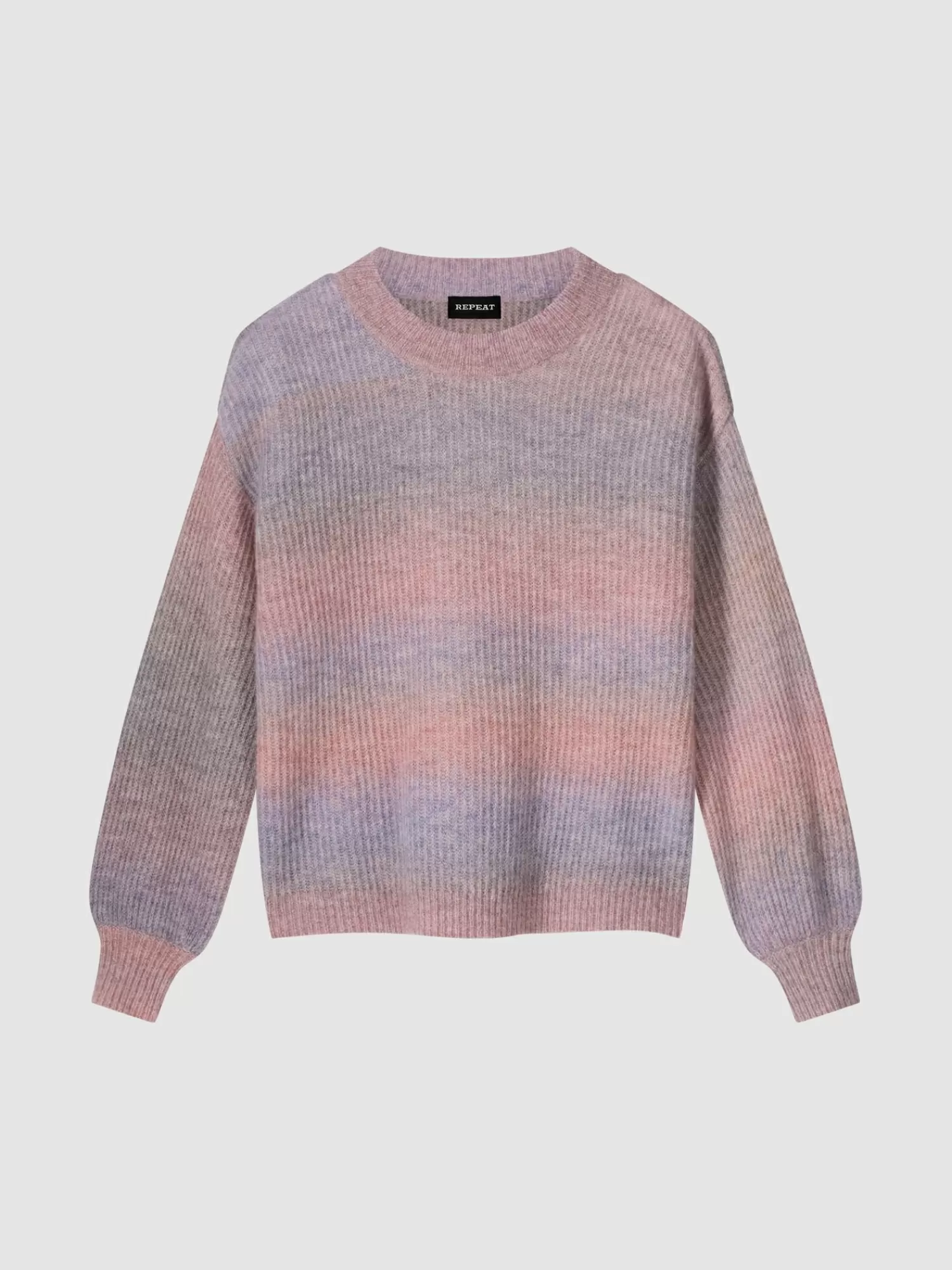 REPEAT cashmere Truien*Space dye trui van Italiaanse garen Cinnamon