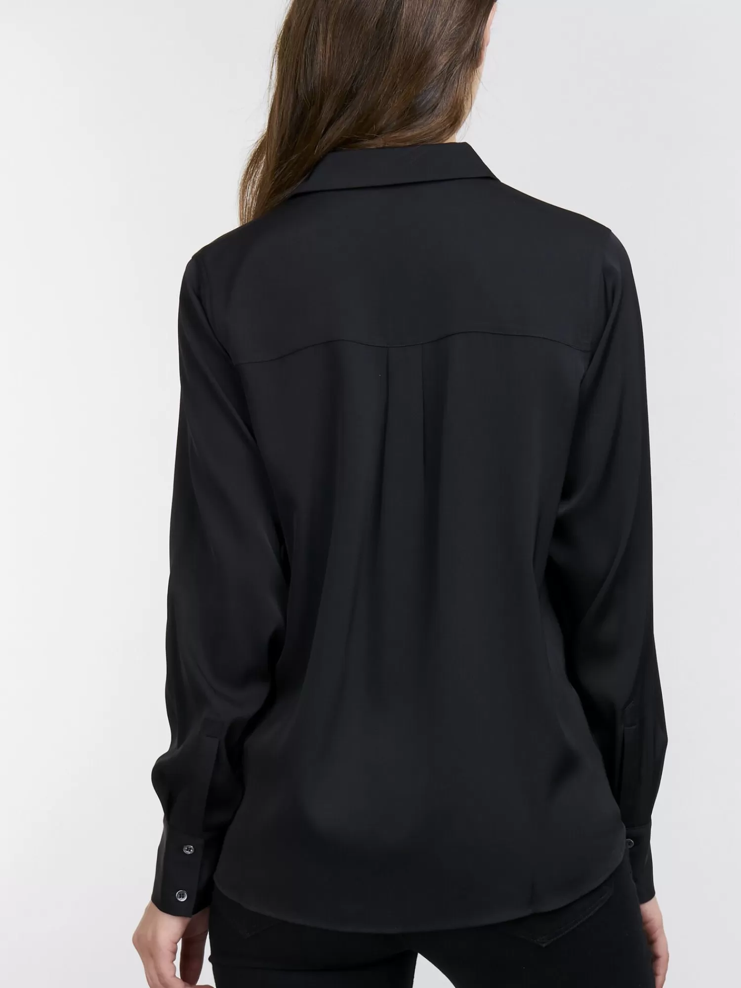 REPEAT cashmere Blouses*Zijden dames blouse Black